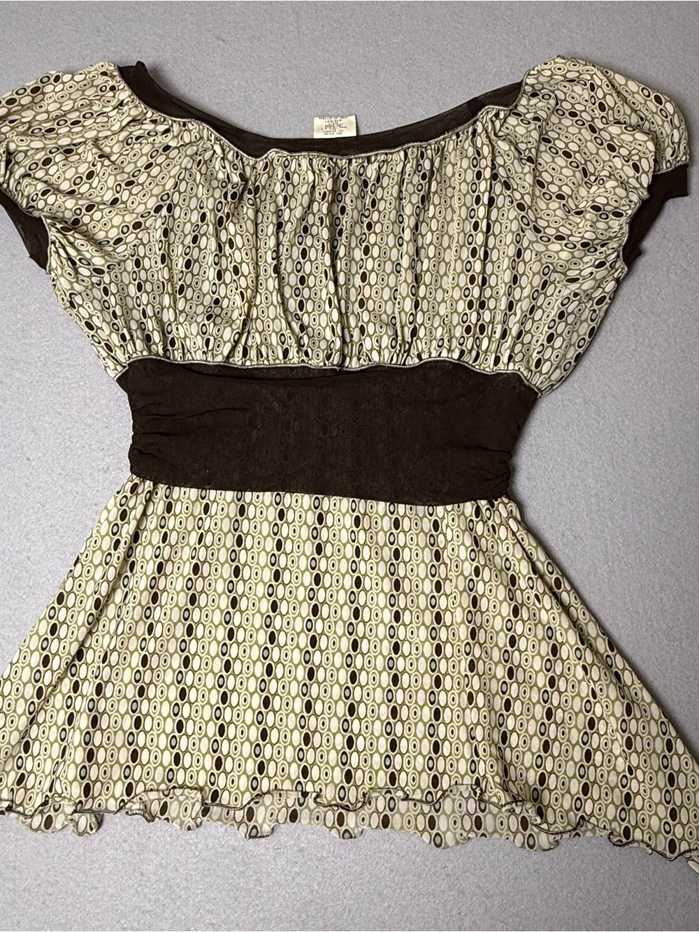 Vintage y2k Waist Sleeveless Top Womens medium Fairy Boho Cottagecore Made USA M - Picture 3 of 9